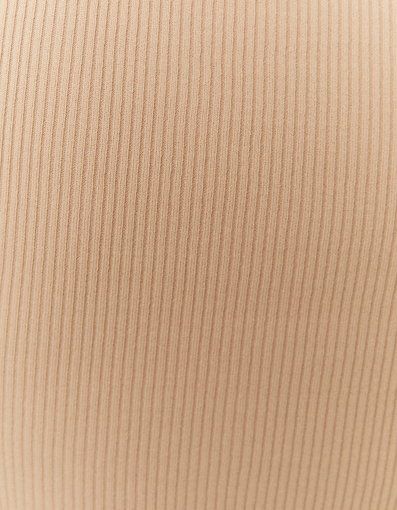 Crop top en Maille Beige | TALLY WEiJL