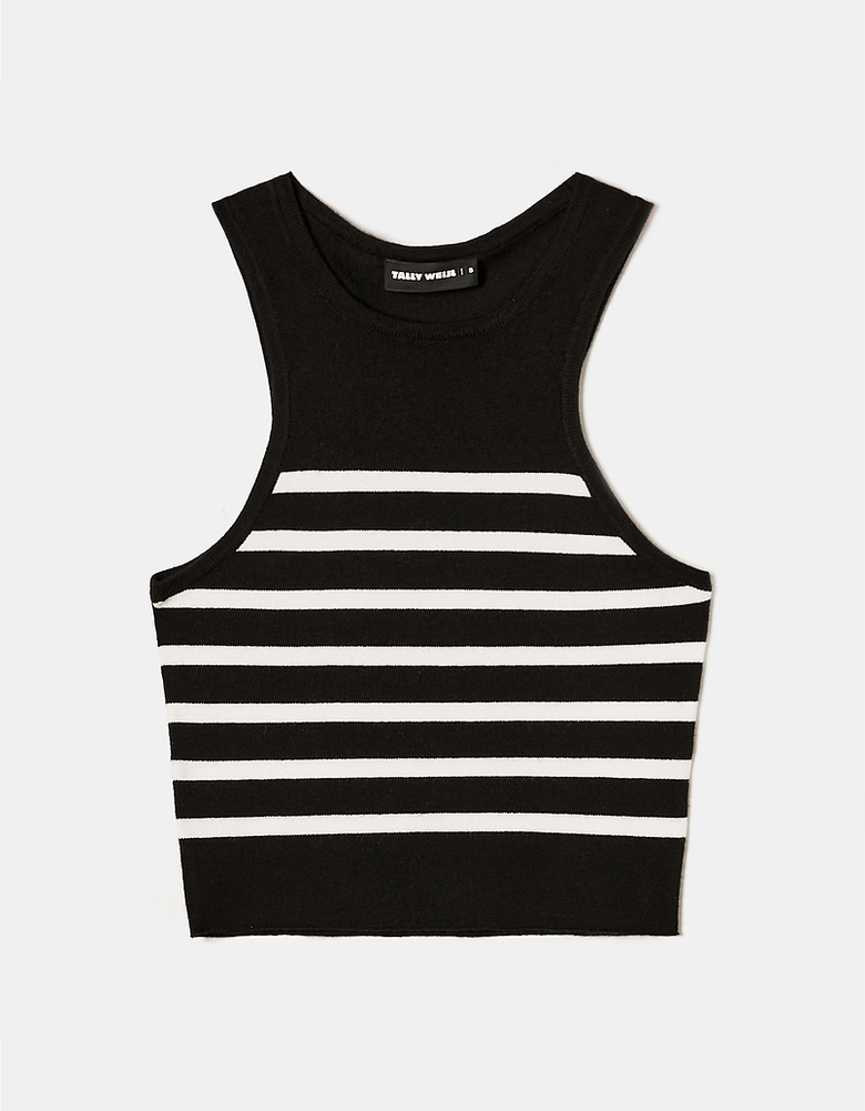 TALLY WEiJL, Dzianinowy krótki top w paski for Women