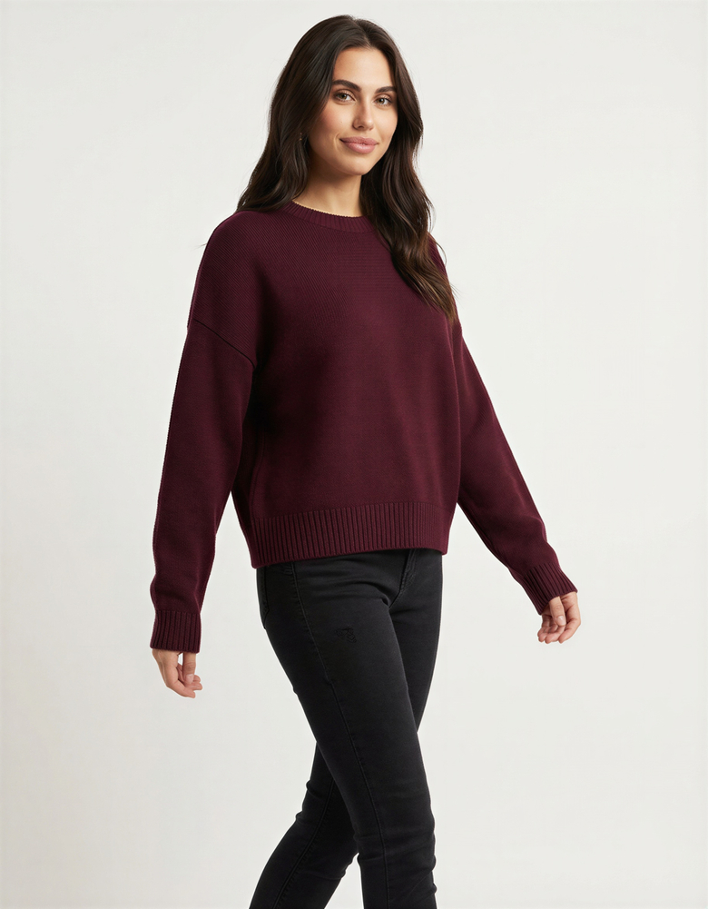 TALLY WEiJL, Maglione Borgogna in Maglia for Women