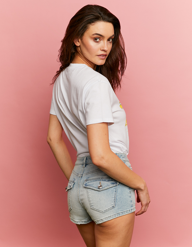 TALLY WEiJL, Pantaloncini Extra Corti Cargo a Vita Media for Women