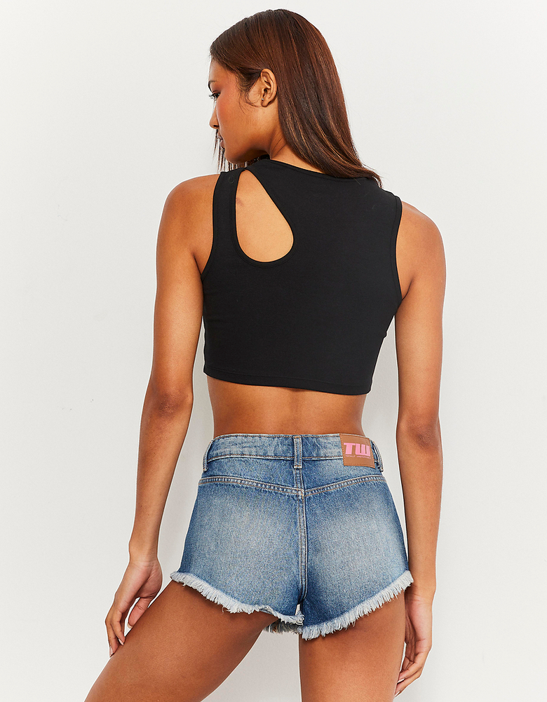 TALLY WEiJL, Low Waist Micro Denim Shorts for Women