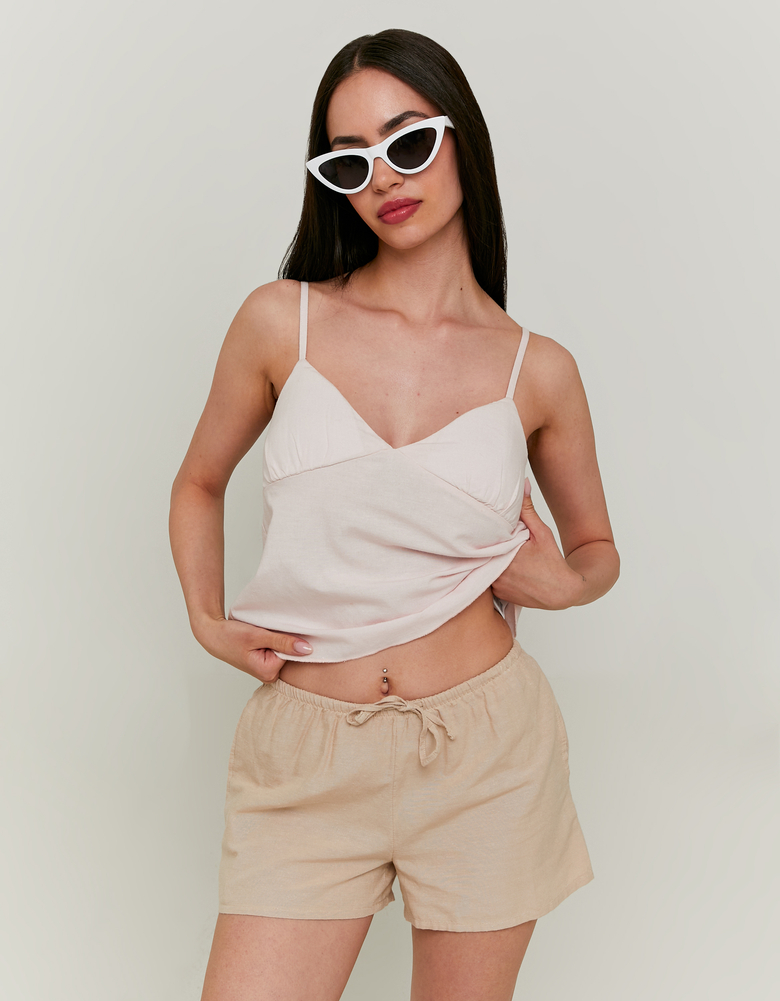 TALLY WEiJL, Gewobene Leinenshorts for Women