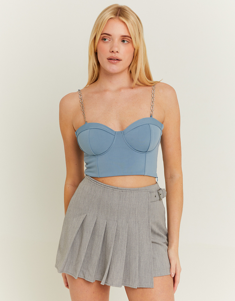 Gonna Pantalone Grigia Plissettata | TALLY WEiJL