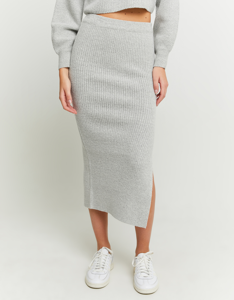 TALLY WEiJL, Jupe Midi Grise Douce for Women