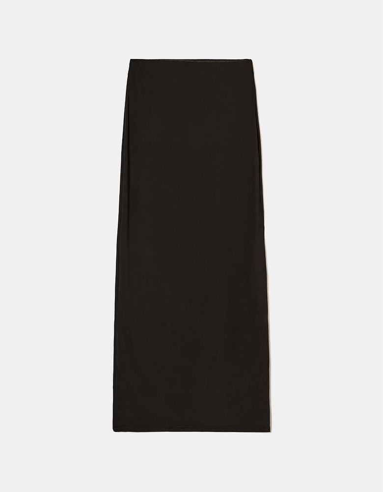 Jupe longue fendue Noire | TALLY WEiJL