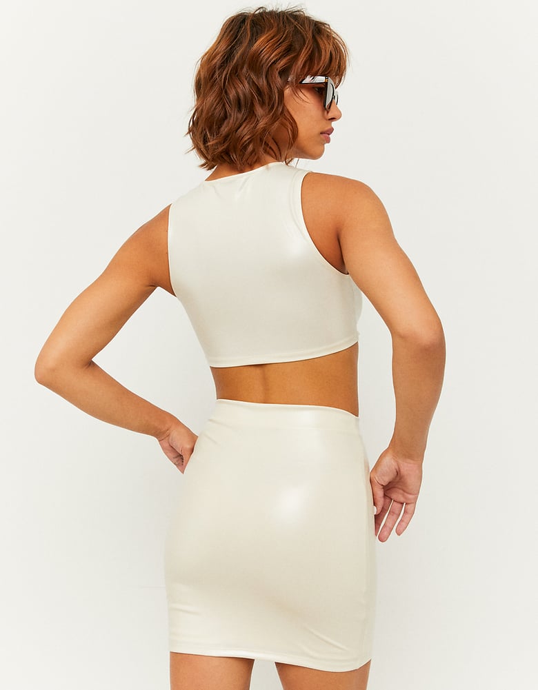 Jupe Basique Courte Beige | TALLY WEiJL