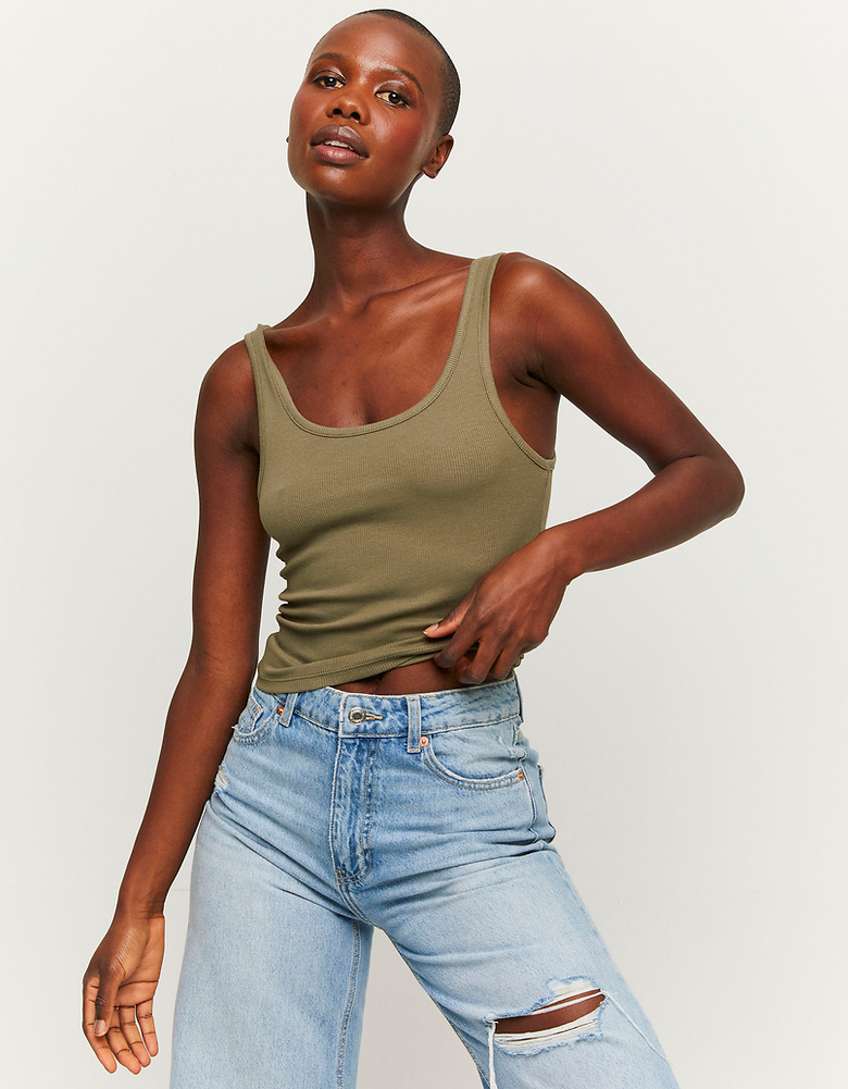 Basic Ribbed Tank Top | TALLY WEiJL
