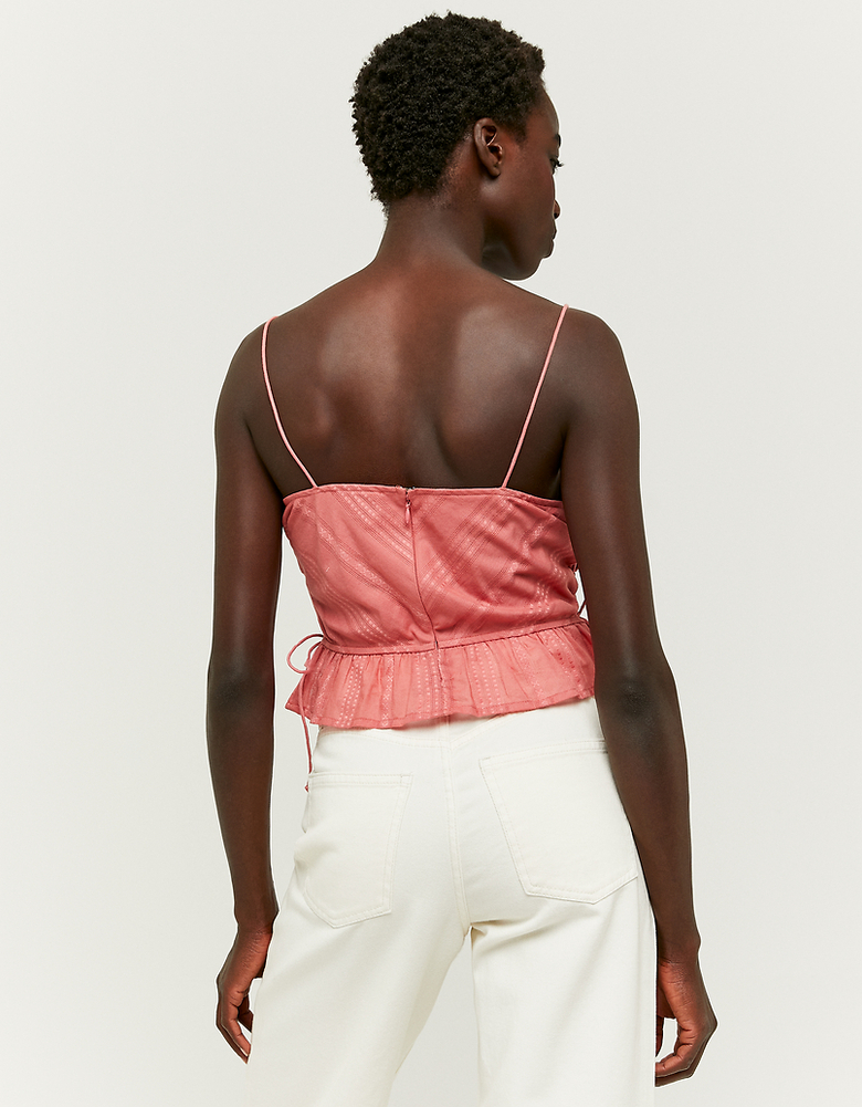 TALLY WEiJL, Rotes Crop Top mit Stickereien for Women