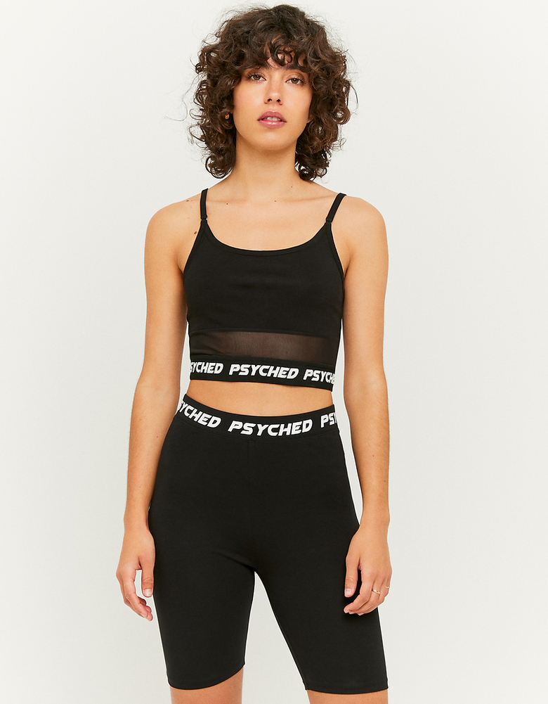 TALLY WEiJL, Top Imprimé Sans Manches Noir for Women