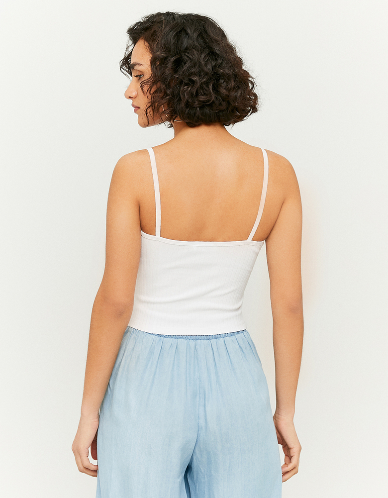 TALLY WEiJL, Biały Tank top Basic for Women