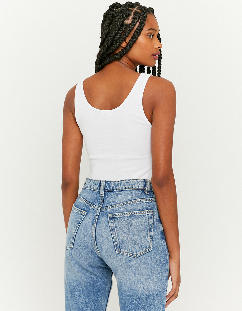 TALLY WEiJL, Weißes Basic Träger Top for Women