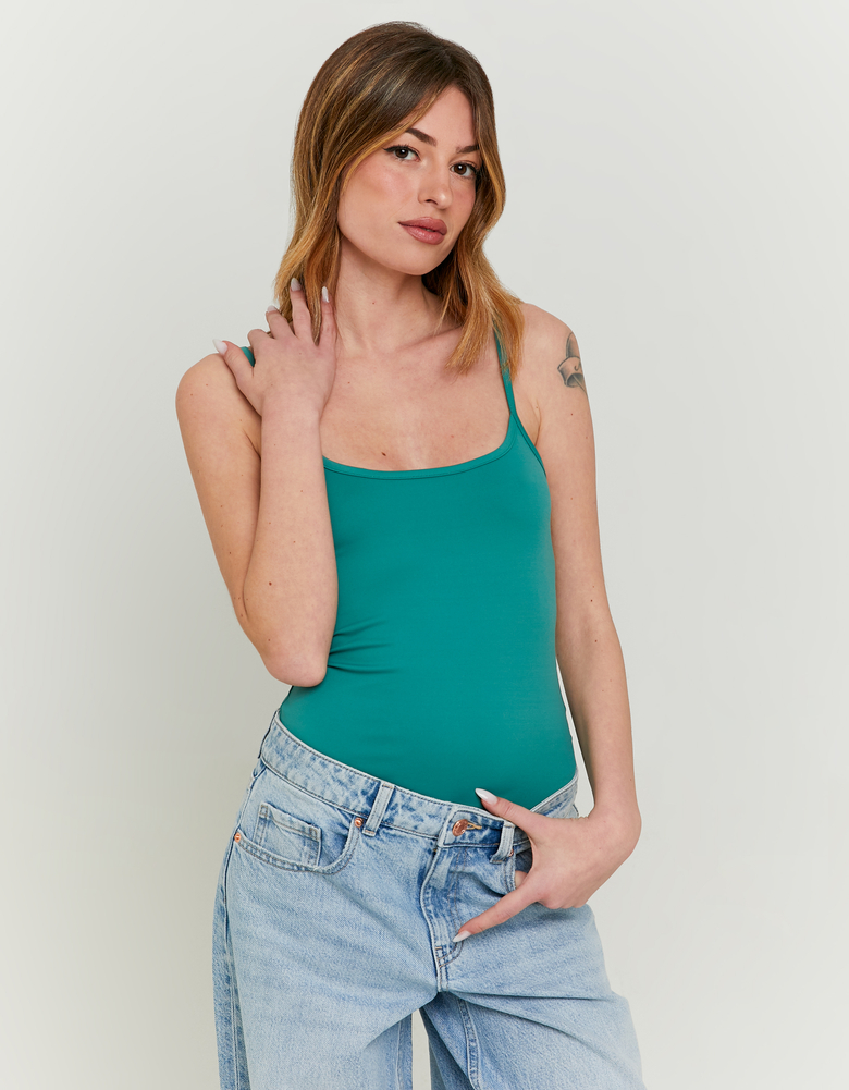 TALLY WEiJL, Top Basic Πράσινο for Women