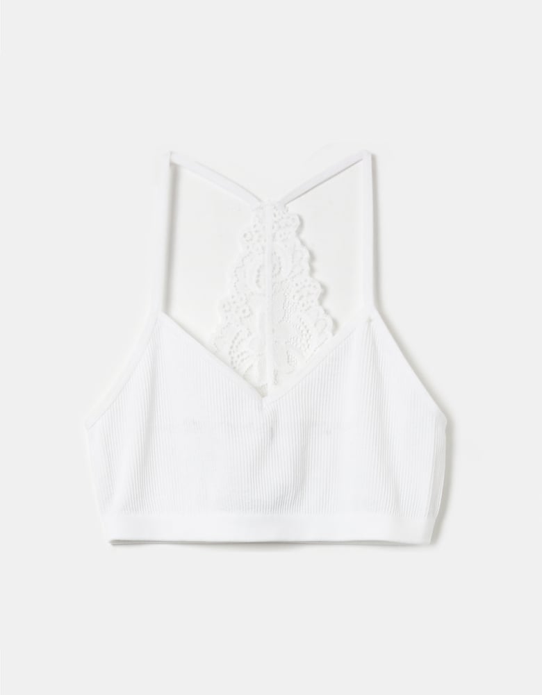 TALLY WEiJL, White Lace Bralet for Women