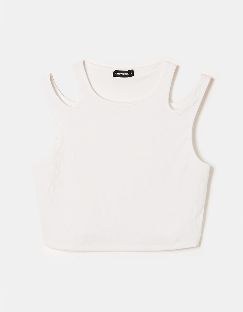 TALLY WEiJL, Cut Out Crop Top for Women