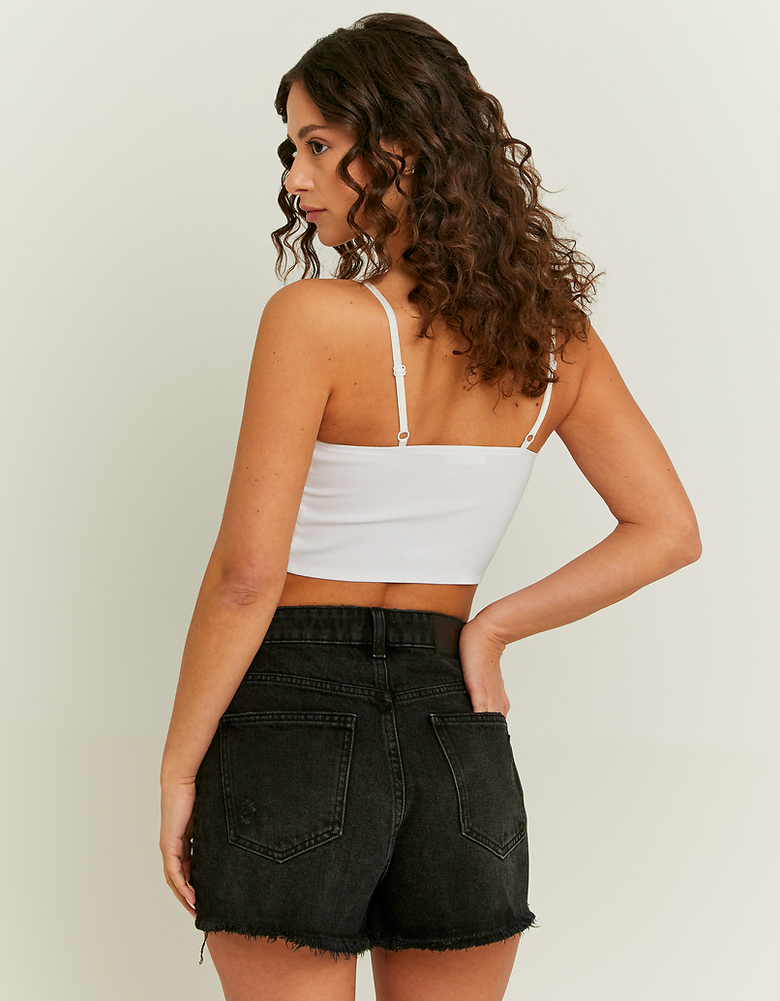 Brassière Corset Blanche Zipée | TALLY WEiJL