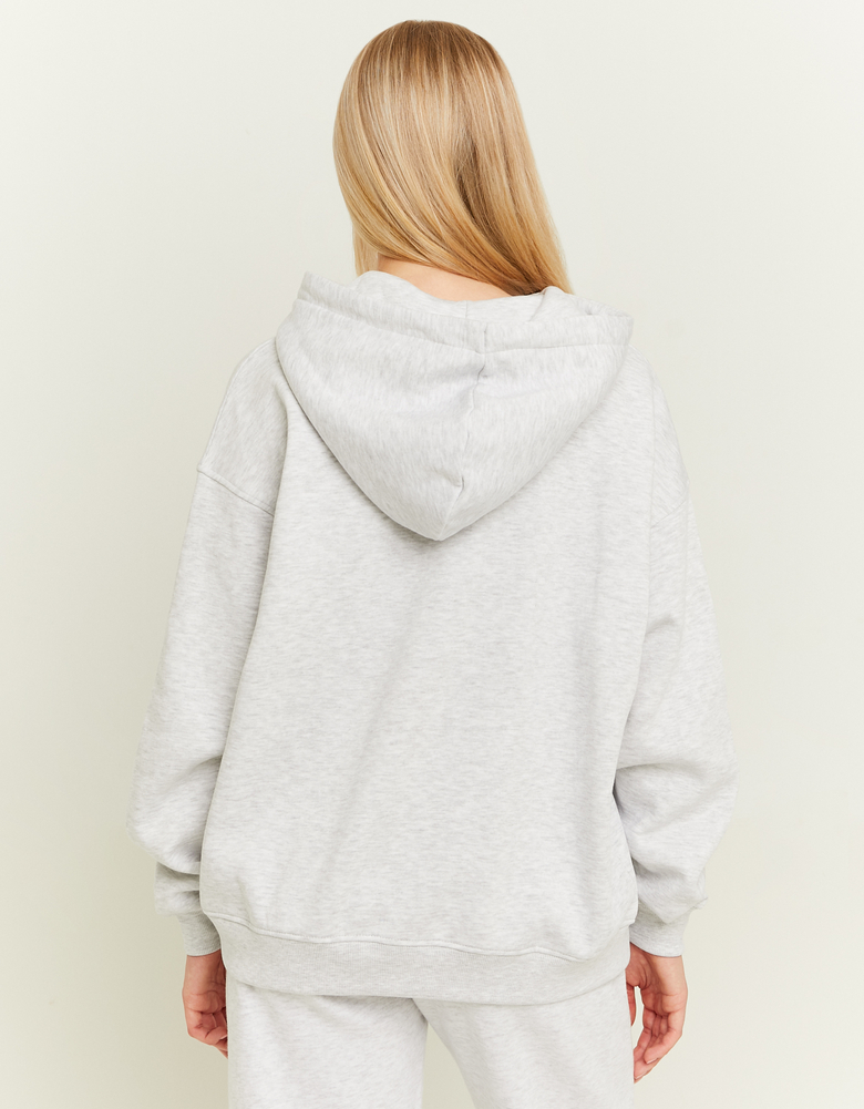 Grauer Varsity-Oversize-Hoodie | TALLY WEiJL