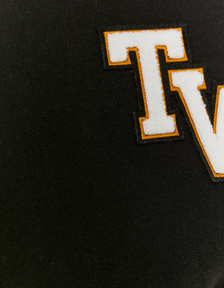 Black Cropped Printed Sweatshirt | TALLY WEiJL