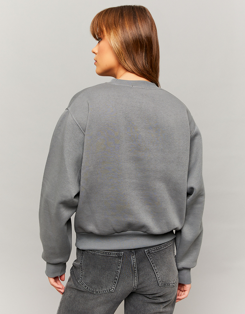 Oversize Printed Sweatshirt With Strass | TALLY WEiJL