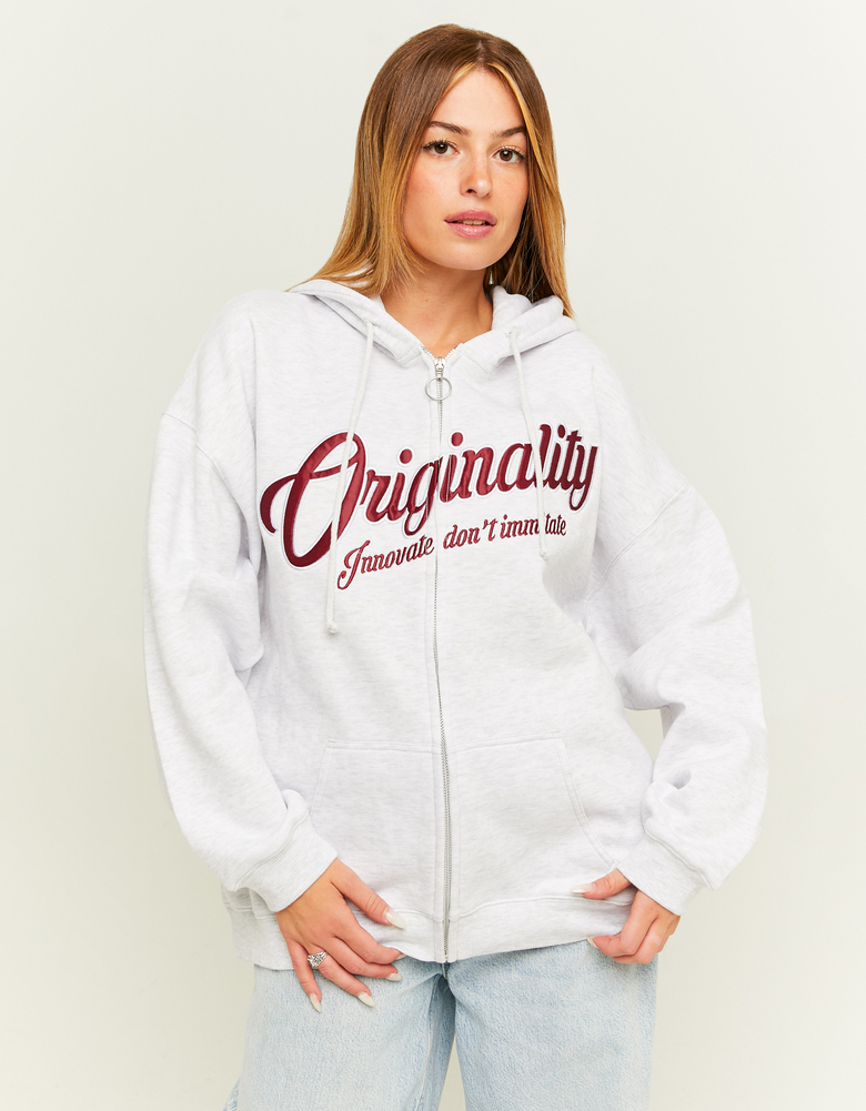 TALLY WEiJL, Graues Sweatshirt mit Print for Women