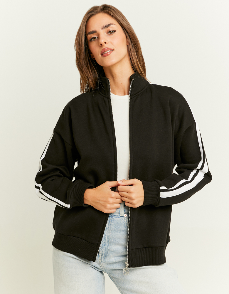 TALLY WEiJL, Black Zip Up Sweatshirt for Women