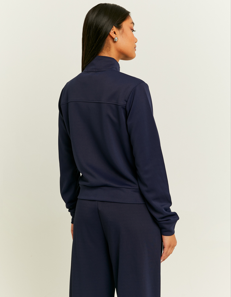 TALLY WEiJL, Blue Printed Zip Up Sweatshirt for Women