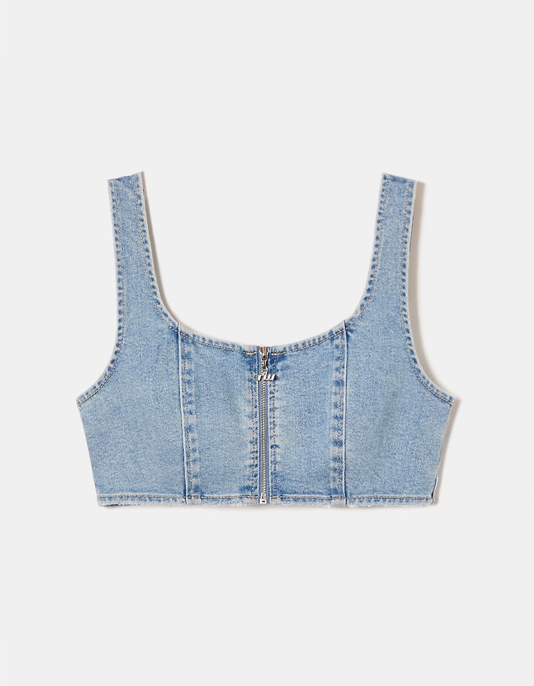 TALLY WEiJL, Denim Bralet for Women