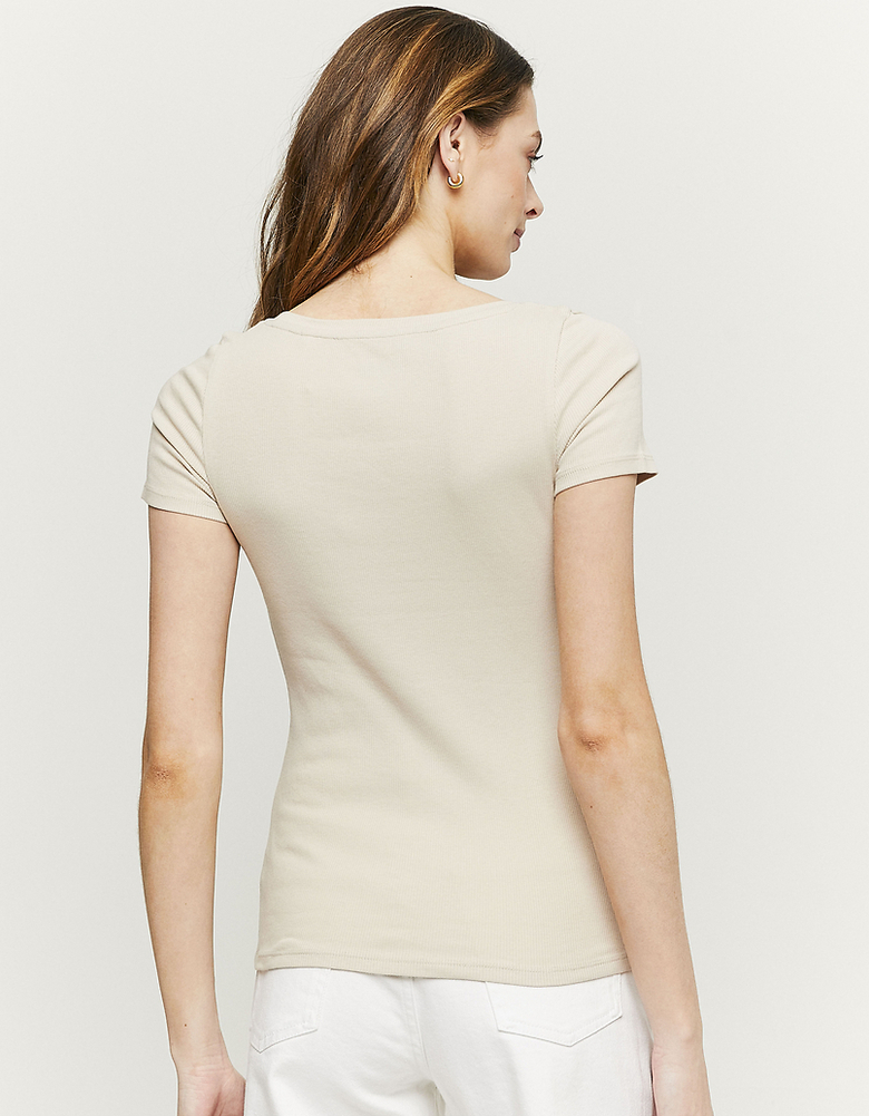 Maglietta A Maniche Corte Beige | TALLY WEiJL