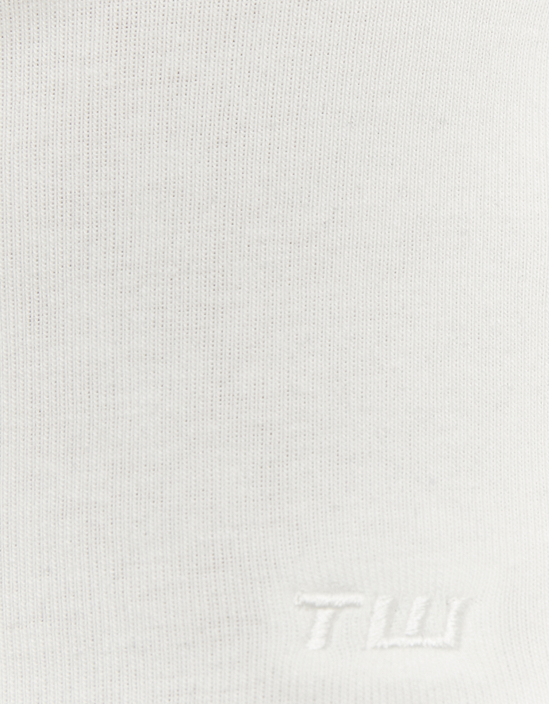Maglietta Basic Bianca a Maniche Lunghe | TALLY WEiJL