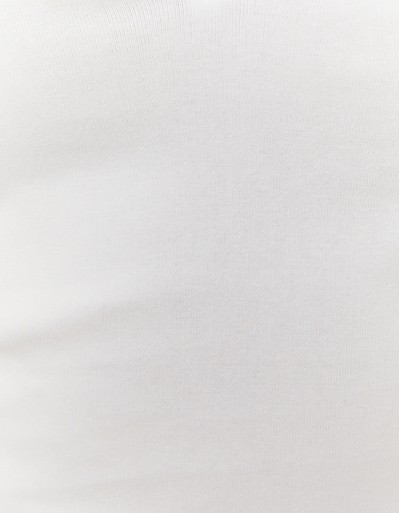 White Basic Long Sleeves T shirts | TALLY WEiJL