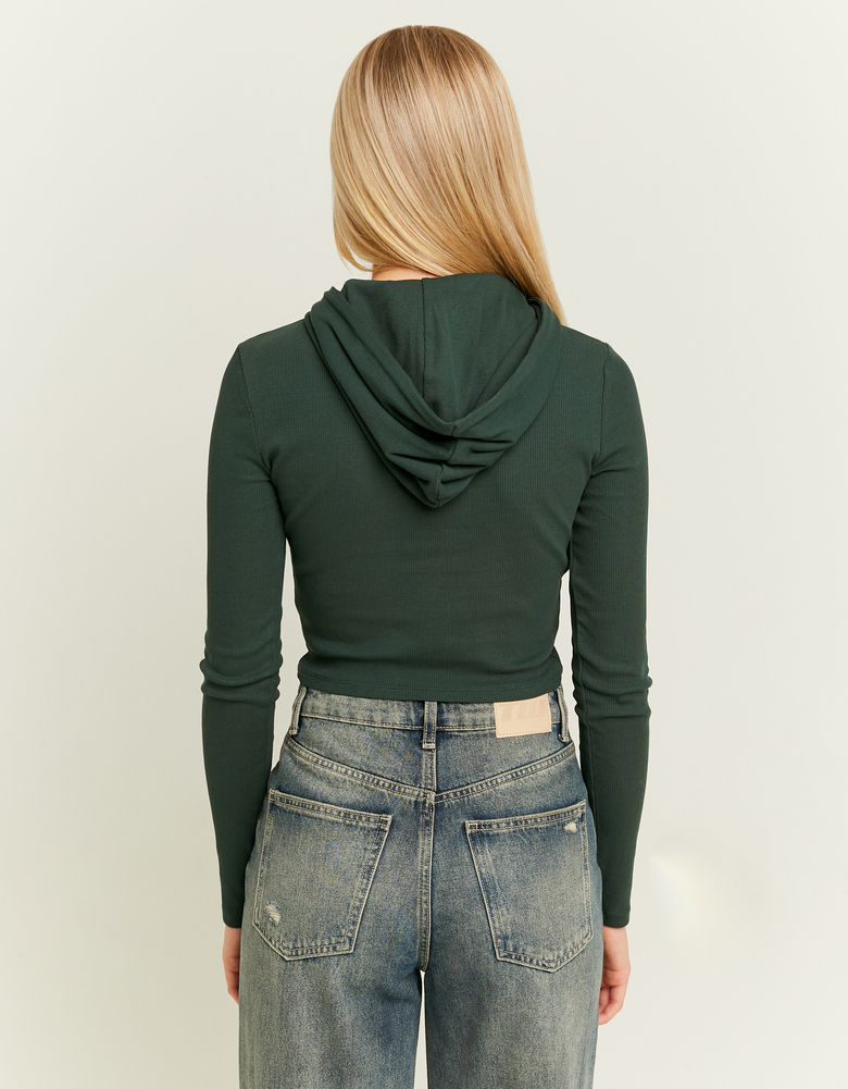 Top con Cappuccio Verde | TALLY WEiJL