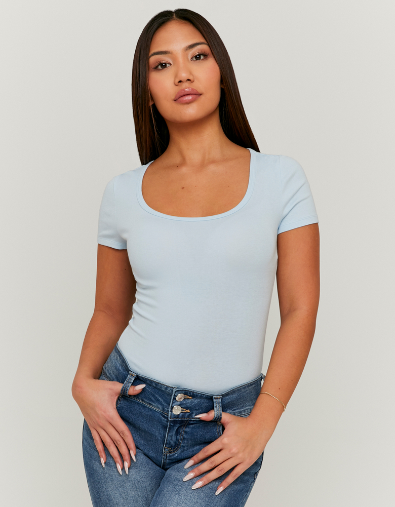 TALLY WEiJL, T-shirt basic blu for Women
