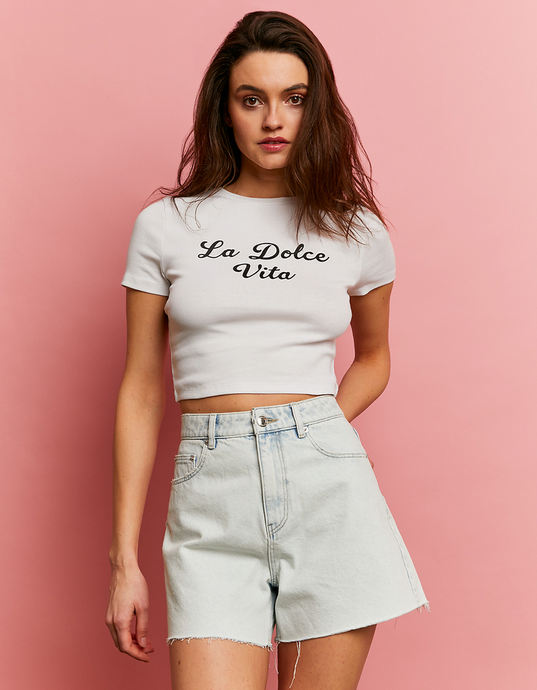 TALLY WEiJL, T-shirt Printed Μαύρο for Women