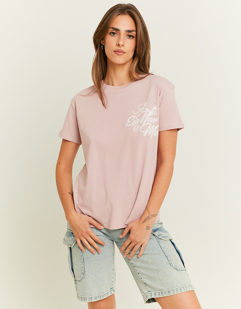 Pink Printed T-Shirt | TALLY WEiJL