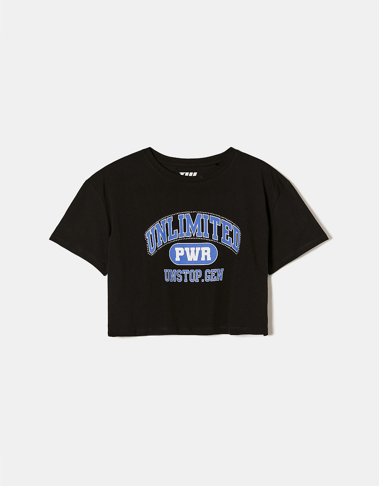 Cropped Printed T-Shirt TALLY WEiJL Switzerland