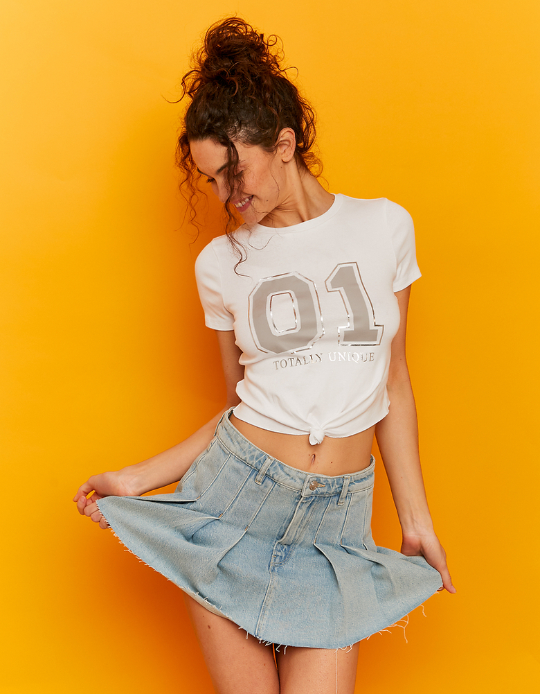 T-shirt Printed Λευκό | TALLY WEiJL