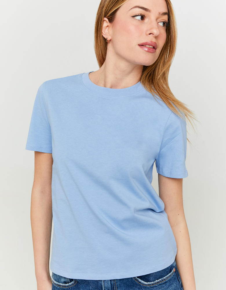 TALLY WEiJL, Blaues Basic T-Shirt for Women
