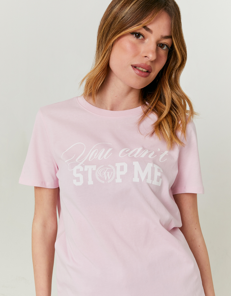 Pink T-shirt with Print
