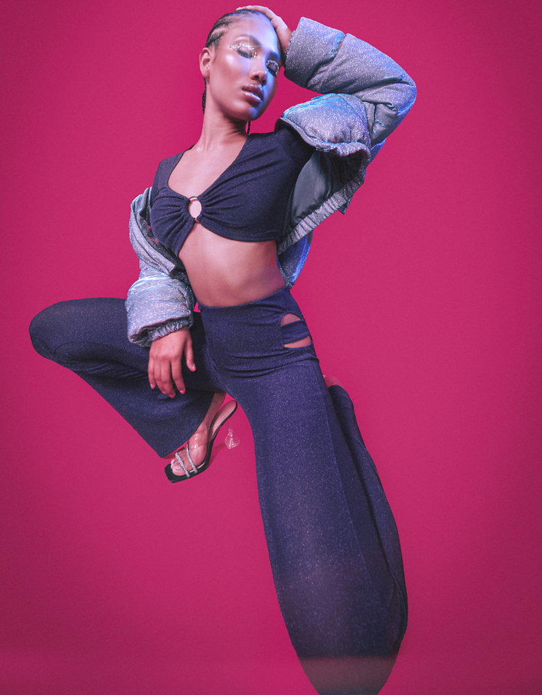 TALLY WEiJL, Top Court de Soirée en Lurex for Women