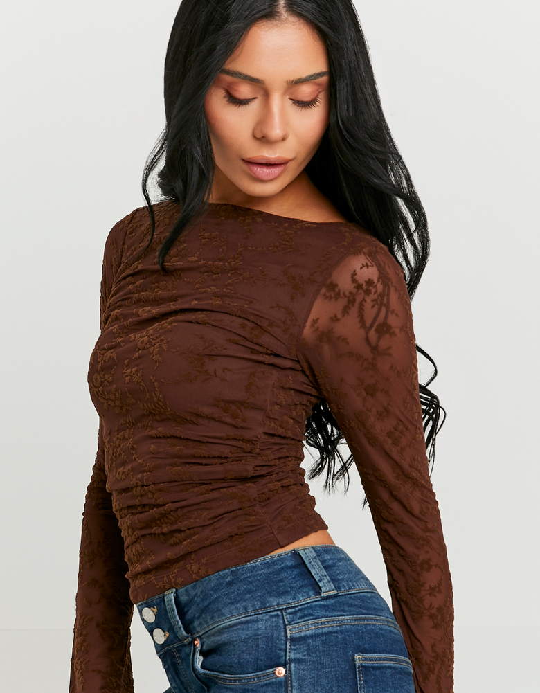 Top floreale marrone | TALLY WEiJL