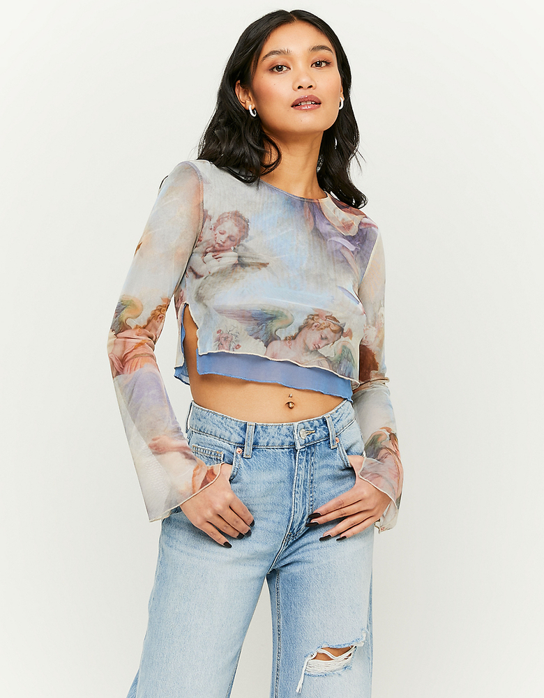 Court imprimé en mesh | TALLY WEiJL