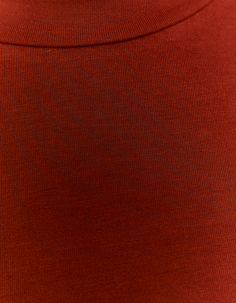 TALLY WEiJL, Rotes Basic Rollkragen-Top for Women