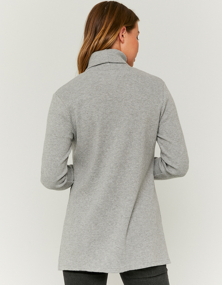 TALLY WEiJL, Pullover Basico A Costine Grigio for Women