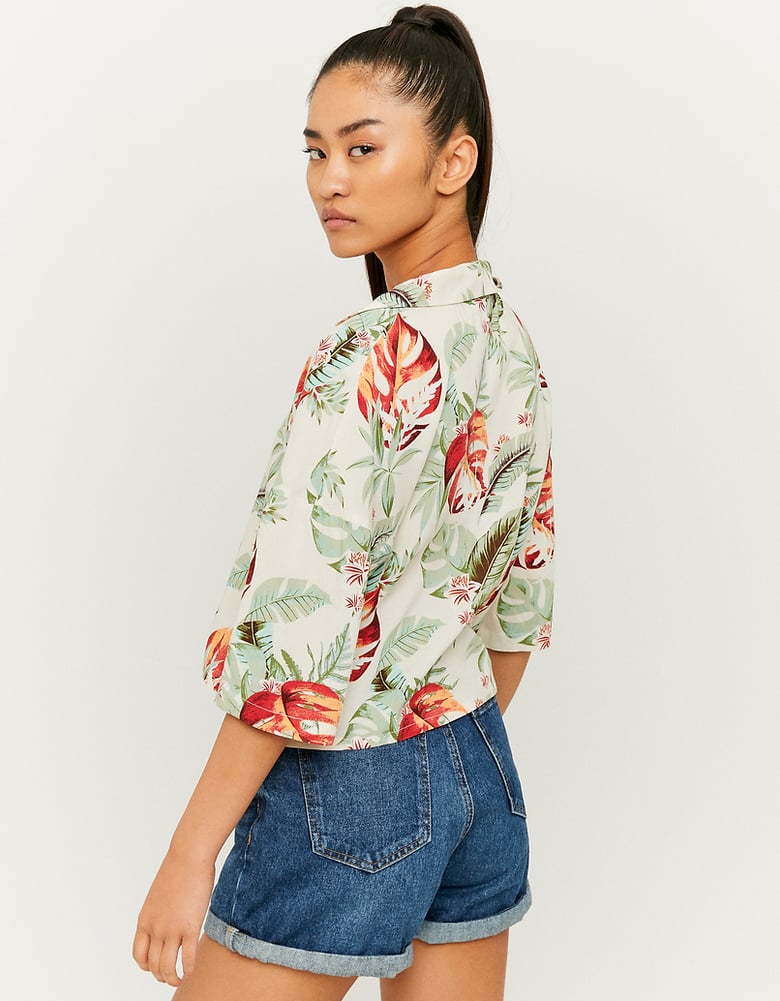 TALLY WEiJL, Geblümtes Lockeres Hemd mit V-Ausschnitt for Women