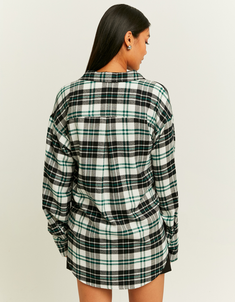Camicia Oversize a Quadri Verde e Nera | TALLY WEiJL