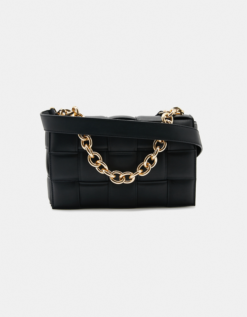 TALLY WEiJL, Black Weaved Handbag for Women
