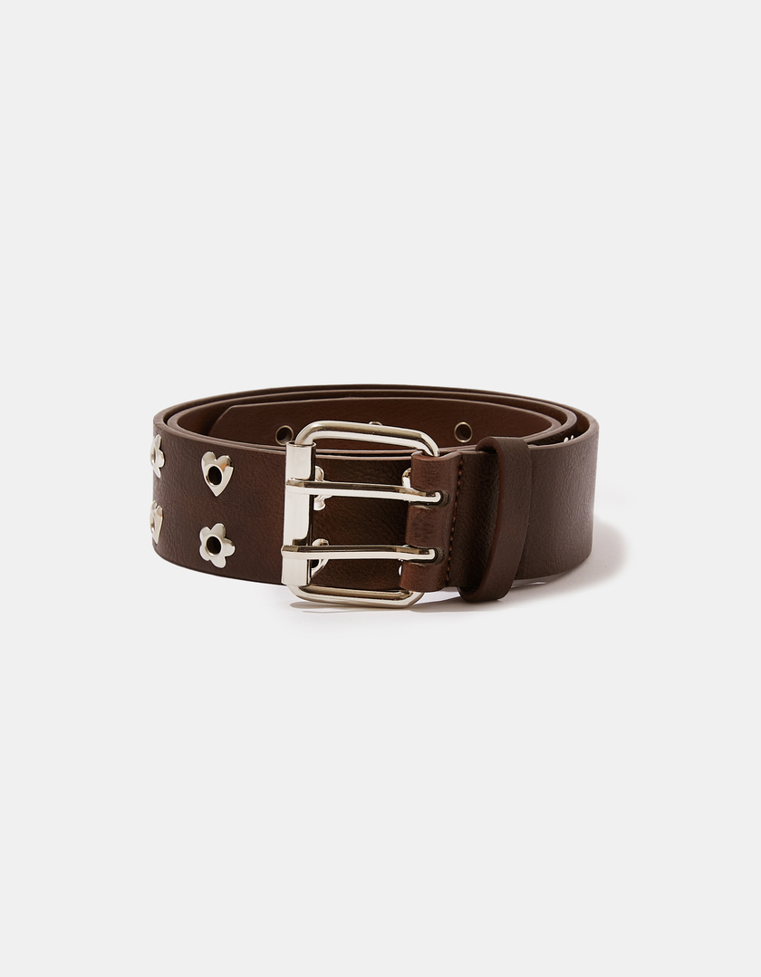 Cintura Marrone con Borchie