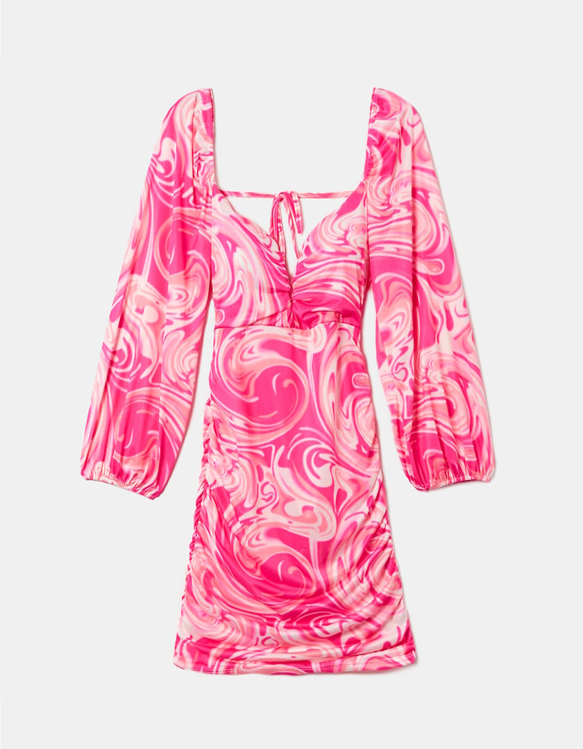 TALLY WEiJL, Pink Tie Dye Mini Dress for Women