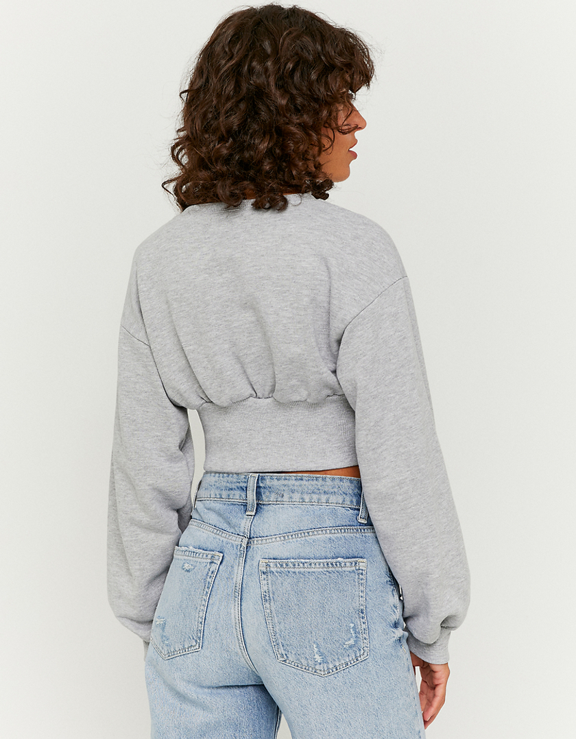 TALLY WEiJL, Grey Cropped  Sweatshirt for Women