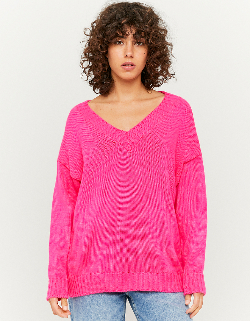 TALLY WEiJL, Luźny sweter z dekoltem V for Women