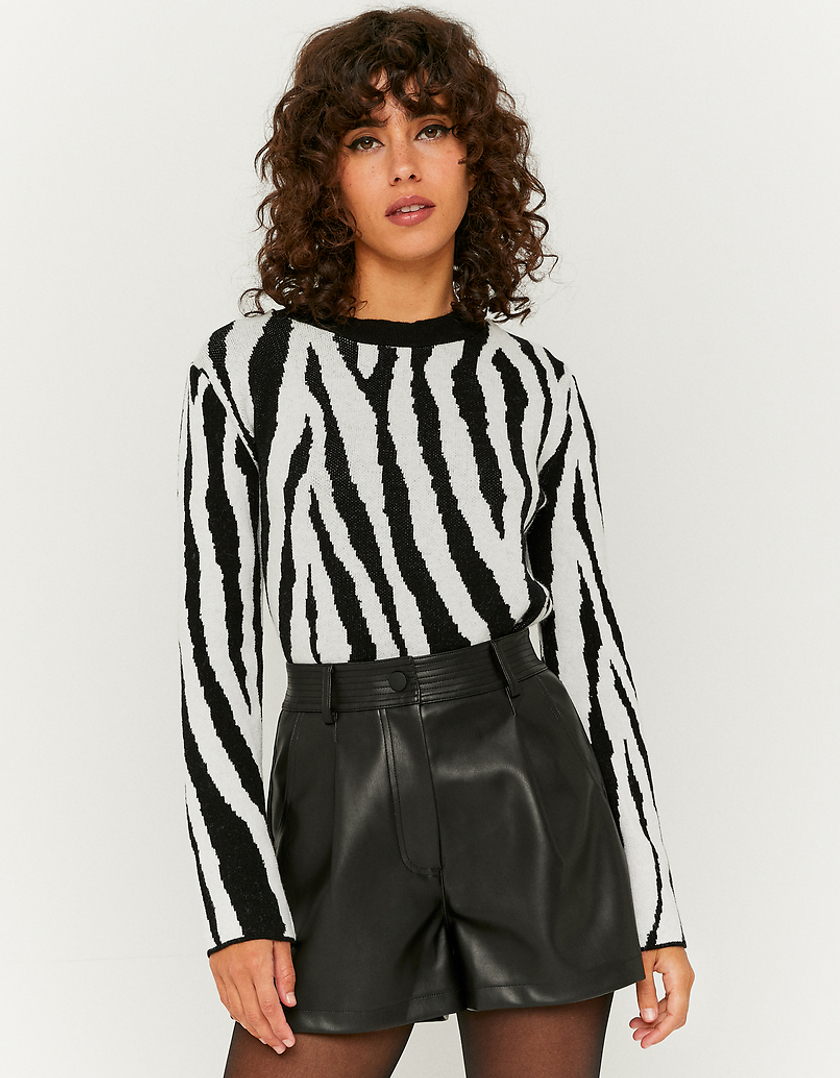TALLY WEiJL, Animal Print Cropped  Jumper for Women
